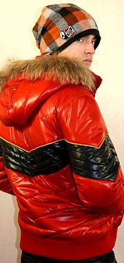 мужская куртка-пуховик с капюшоном, сделано в Японии