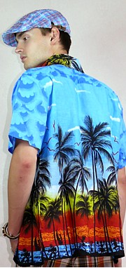 мужская пляжная рубашка 